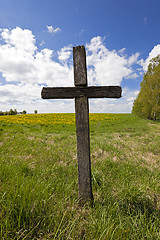 Image showing wooden cross  