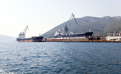 Image showing seaport  