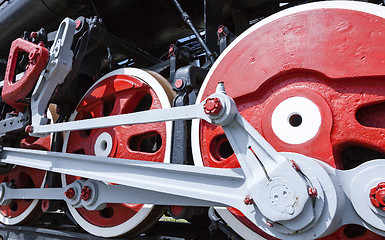 Image showing wheels of the old train  