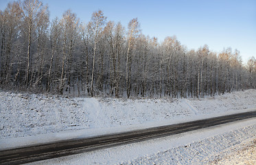 Image showing the winter road  