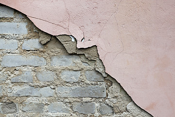 Image showing collapsing wall  