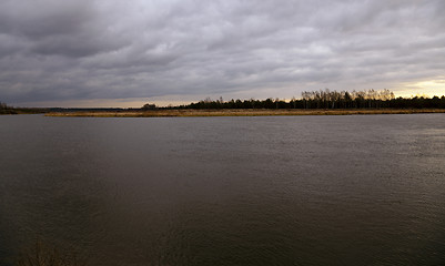 Image showing Dawn on the lake  