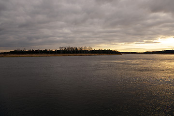 Image showing Dawn on the lake  