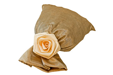 Image showing Sack with rose