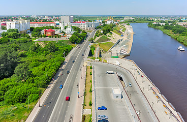 Image showing View on historical center of Tyumen. Russia