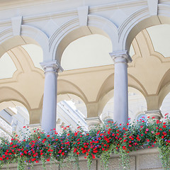 Image showing Arches in an old building