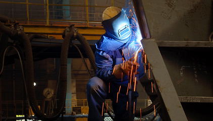 Image showing welding with mig-mag