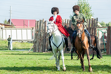 Image showing Show of Cossacks on horses. Tyumen. Russia