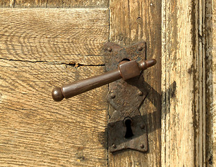 Image showing Vintage door handle