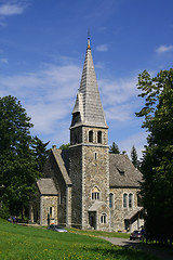 Image showing Old stone church