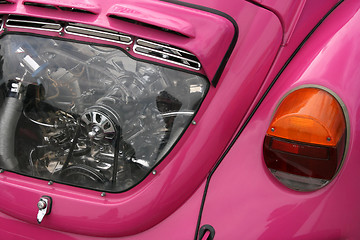 Image showing Pink vintage car
