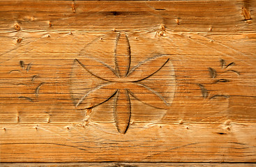 Image showing Wooden retro decoration