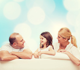 Image showing happy family at home