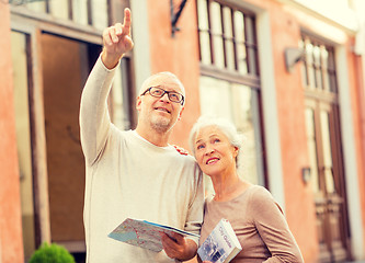 Image showing senior couple on city street