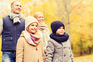 Image showing happy family in autumn park