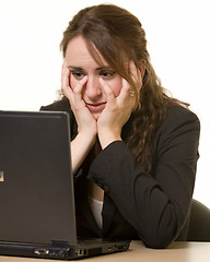 Image showing Depressed Secretary