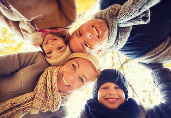 Image showing happy family in autumn park