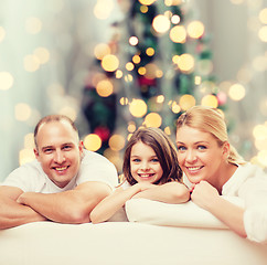 Image showing happy family at home