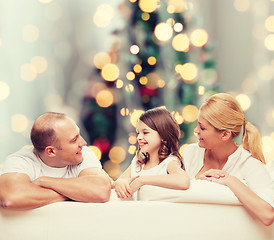 Image showing happy family at home