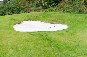 Image showing golf bunker