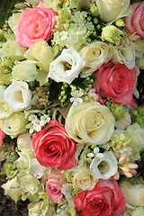 Image showing Pink and white bridal arrangement