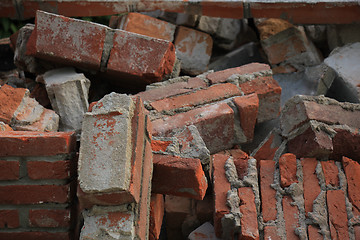 Image showing Bricks in a dumpster