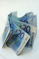 Image showing 20 euro banknotes