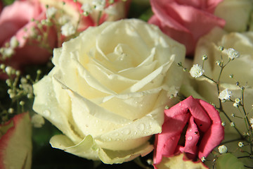 Image showing pink and white bridal bouquet