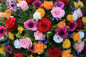 Image showing Bright colored bridal flowers