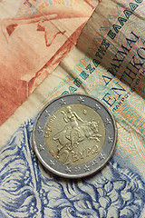 Image showing Greek euro coin