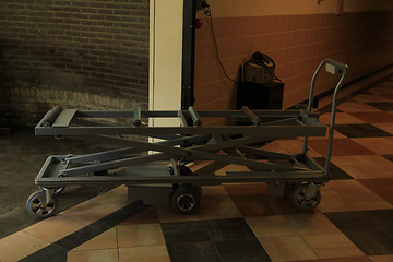 Image showing Catafalque in crematorium