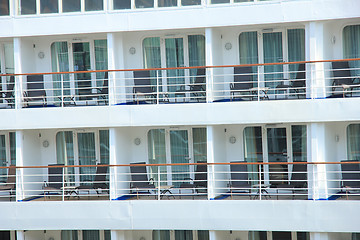 Image showing Cruise ship cabins