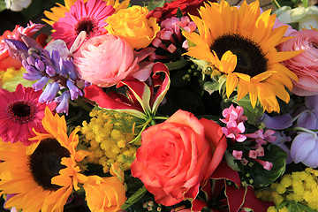 Image showing Mixed bouquet in bright colors