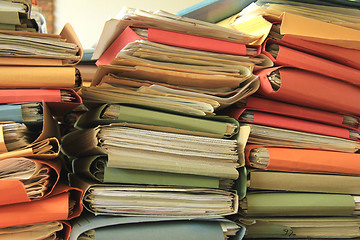 Image showing Pile of files