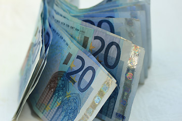 Image showing 20 euro banknotes