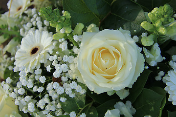 Image showing White bridal bouquet