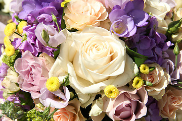 Image showing Pastel wedding bouquet