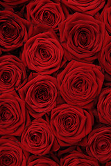 Image showing Red rose wedding arrangement