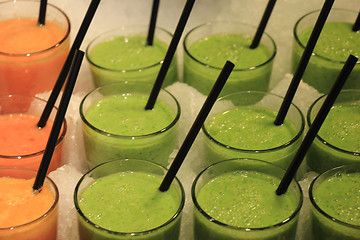 Image showing Smoothies on ice