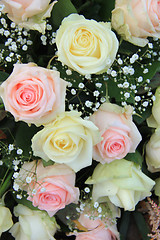 Image showing Pink and white roses