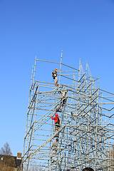 Image showing Scaffolding workers