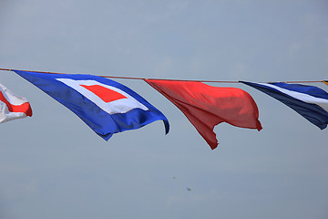 Image showing Colorful signal flags