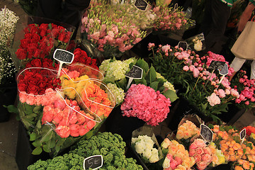 Image showing flowers at a market