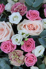 Image showing pink and white bridal bouquet