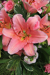 Image showing Tiger Lily wedding arrangement