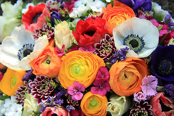 Image showing Spring bouquet in bright colors