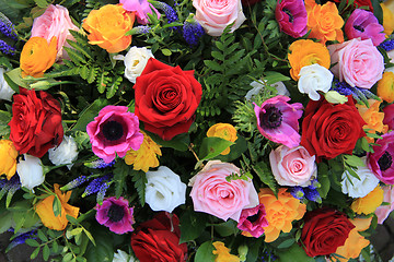 Image showing Bright colored bridal flowers