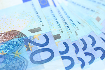 Image showing 20 euro banknotes