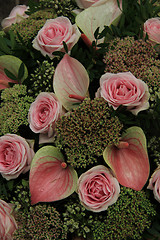 Image showing Pink wedding arrangement