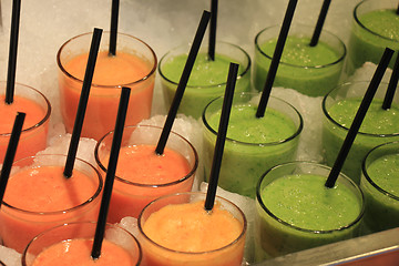 Image showing Smoothies on ice